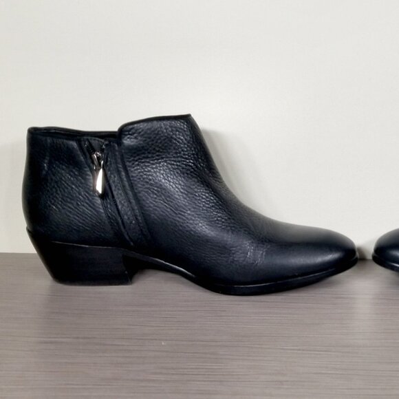 Sam Edelman Petty Chelsea Boot, Black Pebbled Leather, Womens Size 8.5 M / 38.5 - Picture 6 of 13